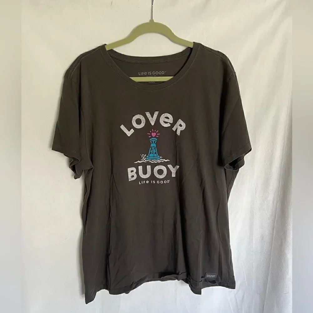Life is Good Crusher Tee Lover Buoy size XXL